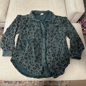 XL Cheetah Print Shacket